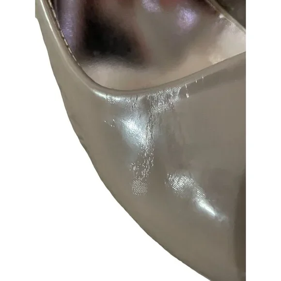 Steve Madden P-Reta High Heels Womens 6M Used Platform Graige Shiny - Picture 9 of 16